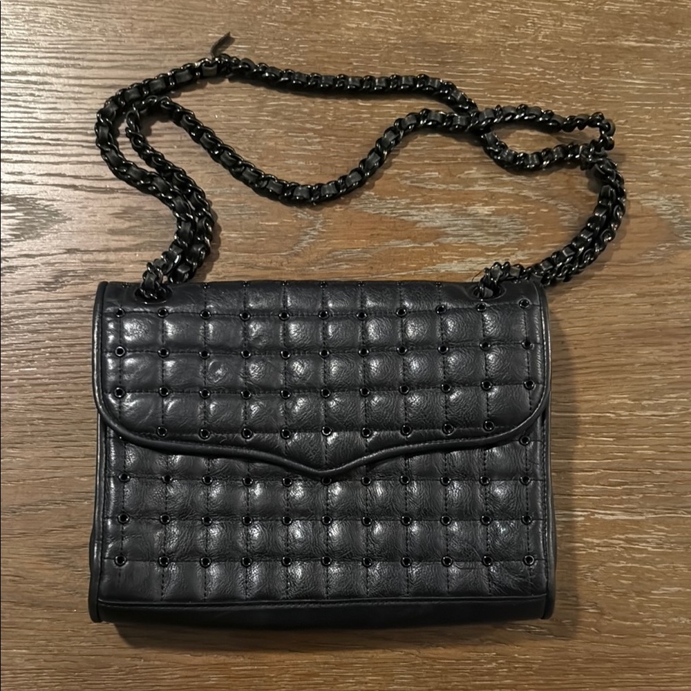 Rebecca Minkoff Black Quilted Chain Shoulder Bag